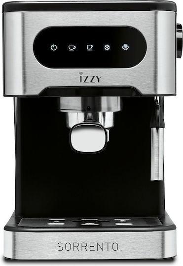 Izzy Automatic Espresso Machine Sorrento IZ-6014 20 bar Cold Brew Automatic Espresso Machine 1000W Pressure 20bar Silver