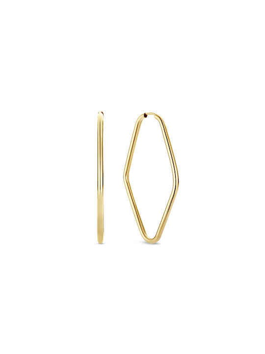 Beloro Earrings Hoops Gold Plated