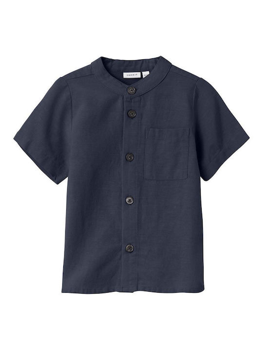 Name It Kids Linen Shirt Blue