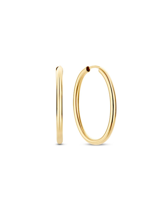 Beloro Earrings Hoops Gold Plated