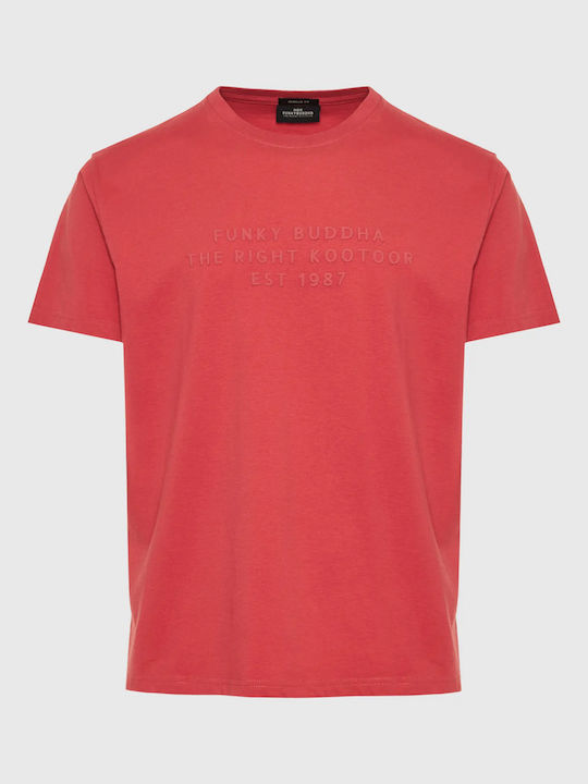 Funky Buddha Men's Short Sleeve T-shirt RED