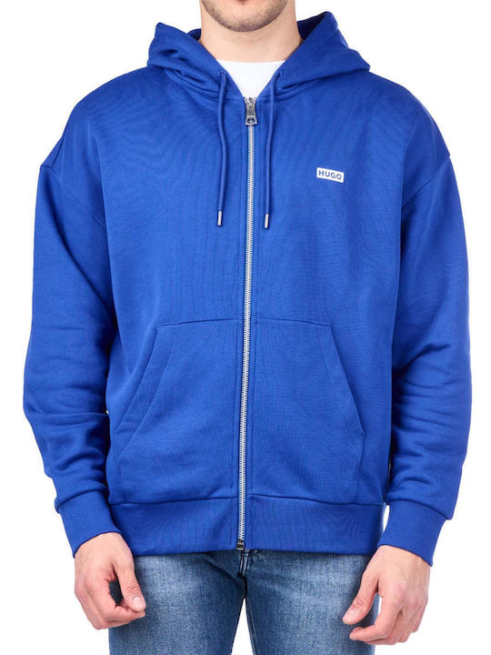 Hugo Nardimez Sweatshirt mit Kapuze Blau