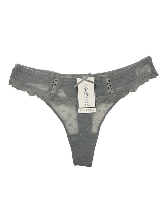 Women's Thong 85-218 Grey