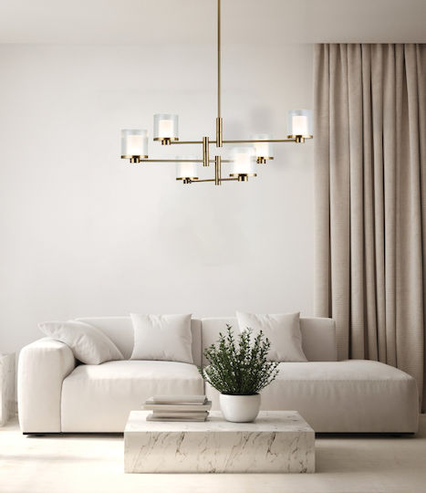 Zambelis Lights Lustră Galben 72.5x68.5x125cm.