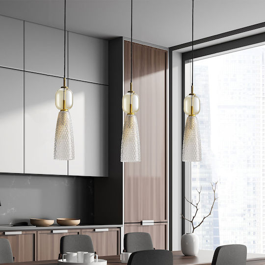 Zambelis Lights Pendant Light Yellow Rail 105cm