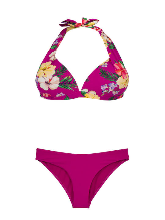 Bonito Bikini-Set Blumen Fuchsia