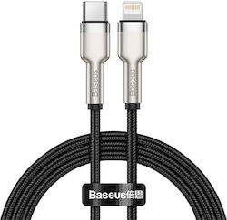 Baseus Cafule Împletit USB-C la Cablu Lightning 20W Negru 1m