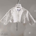 Vinteli Ecru Baptism Cardigan