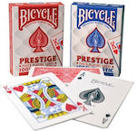 Bicycle Prestige Rider Back Τράπουλα Πλαστική για Poker Κόκκινη