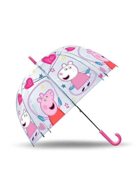 Peppa Pig Umbrelă Pentru Copii Baston Multicoloră 46cm