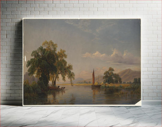 Santa Clara Valley, Cal Gemälde auf Leinwand 100x150cm