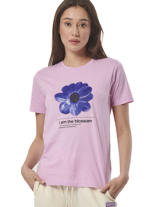 Body Action Дамско T-shirt Лилаво