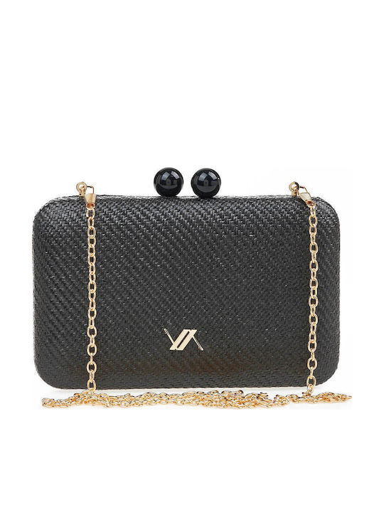 Verde Straw Women's Bag Shoulder Black