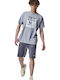 Raw Edje Men's Athletic Shorts Gray