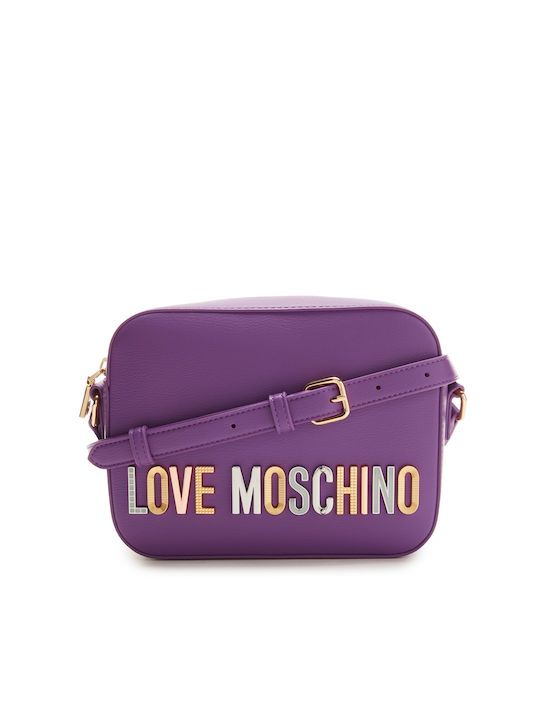 Moschino Γυναικεία Τσάντα Χιαστί Μωβ