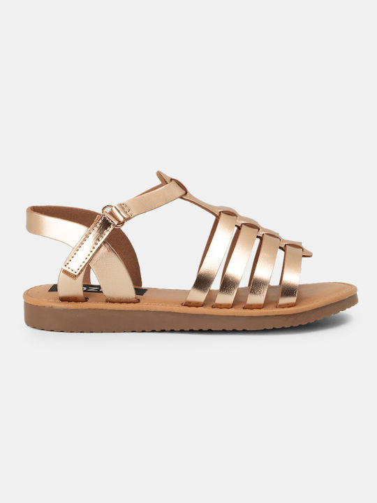 Bozikis Kinder Sandalen Rose Gold