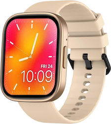 Zeblaze GTS 3 Plus 49mm Smartwatch with Heart Rate Monitor (Champagne Gold)