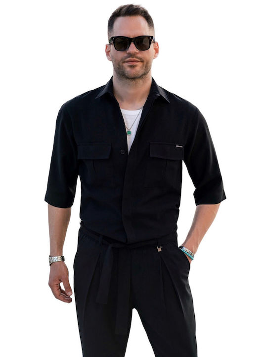 Vittorio Artist Aviano Μακρυμάνικo Overshirt Bl...