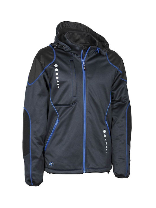 Cofra Jacuzia Μπουφάν Εργασίας Softshell με Κουκούλα Navy Μπλε