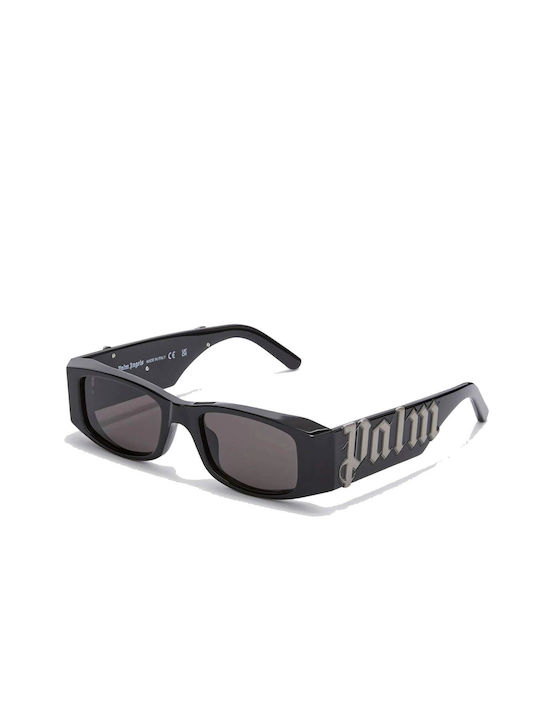 Palm Angels Sunglasses with Black Plastic Frame and Black Lens