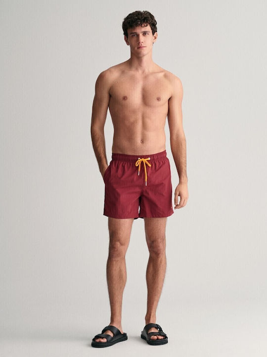 Gant Men's Swimwear Shorts Plumped Red