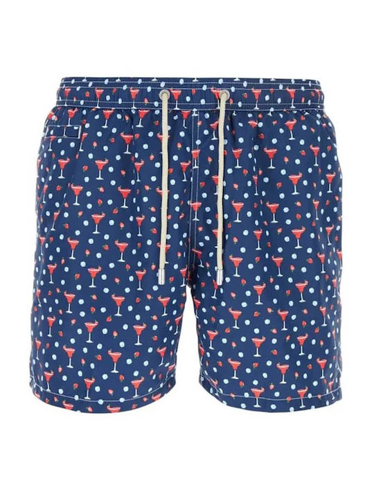 MC2 Men's Swimwear Shorts Blue with Patterns