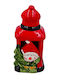 Illuminated Christmas Ceramic Figure SNowman Height 8cm