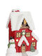 MSA Beleuchtet Weihnachtliche Kunststoff Figur SNowman Rot Höhe 37cm