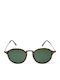 Contacta Unisex Sunglasses with Brown Tartaruga Frame and Green Polarized Lens