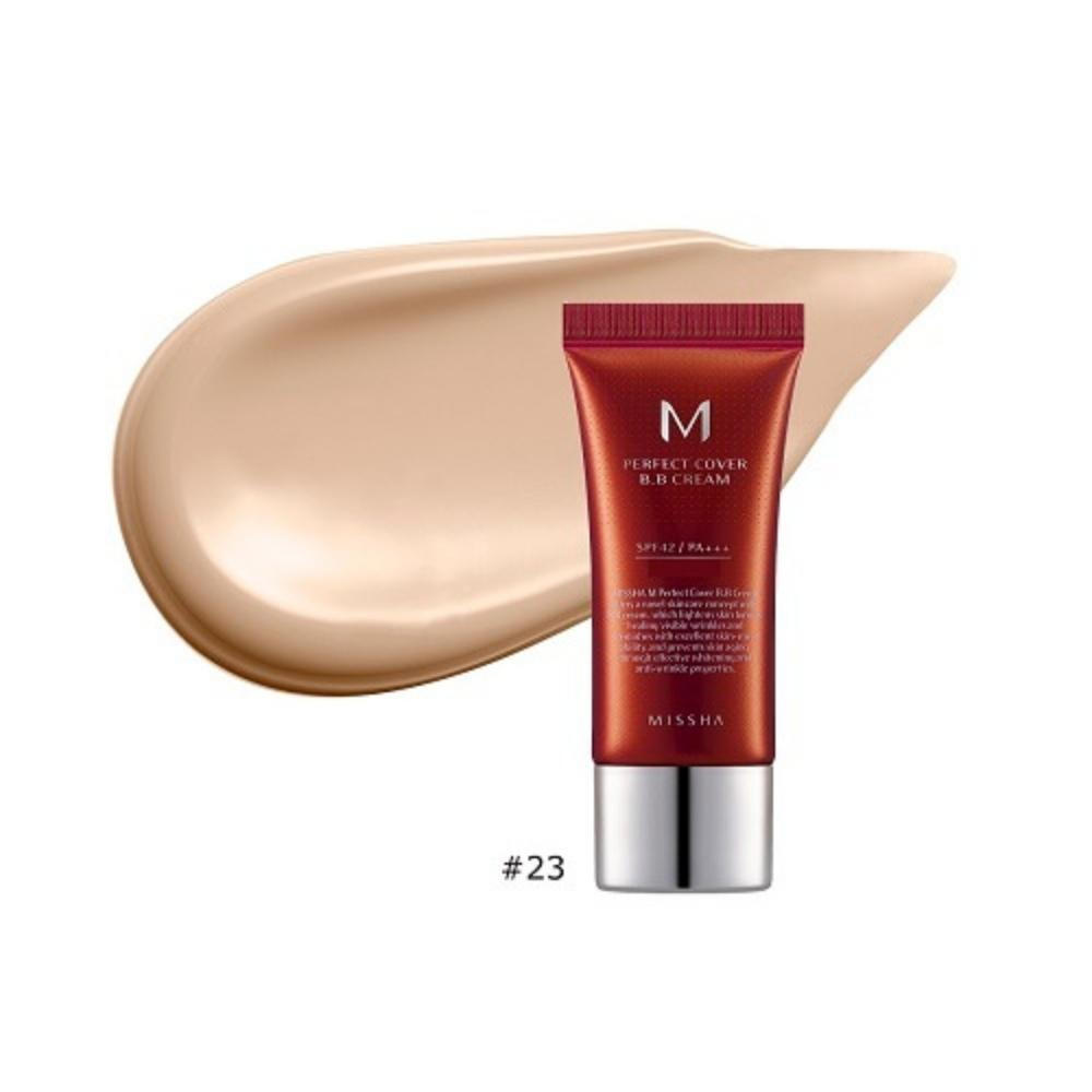 Missha Perfect Cover BB 23 Natural Beige Κρέμα Προσώπου Ημέρας με SPF42 για Ενυδάτωση, Ατέλειες & Λάμψη με Υαλουρονικό Οξύ & Κολλαγόνο 20ml