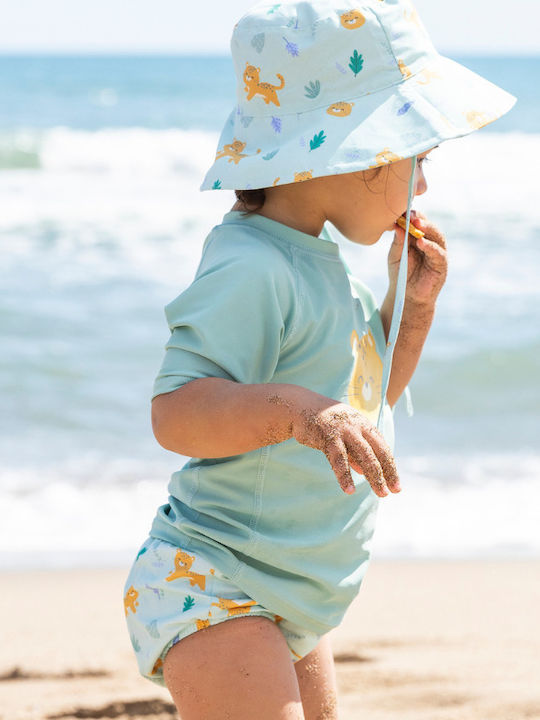Saro Παιδικό Καπέλο Υφασμάτινο Αντηλιακό Γαλάζιο
