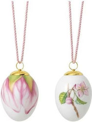 Royal Copenhagen Easter Egg Porcelain Easter Egg Porcelain Set of 2pcs in Pink color