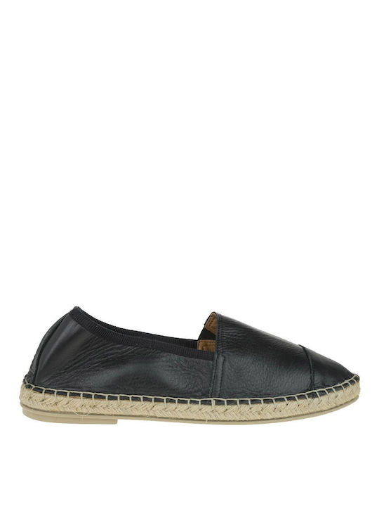 Mark Milan Women's Leather Espadrilles Black