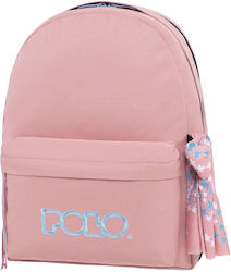 Polo Σχολική Τσάντα Πλάτης σε Ροζ χρώμα Μ31 x Π22 x Υ41εκ 2024