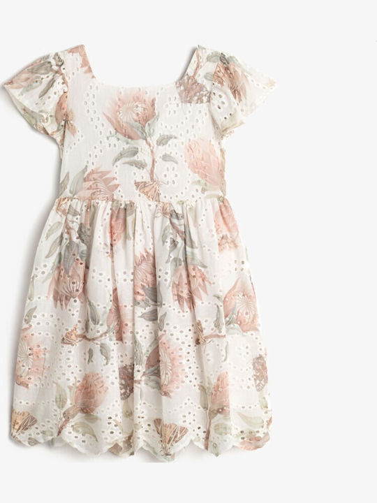 Kinderkleid Kurzärmelig Ecru