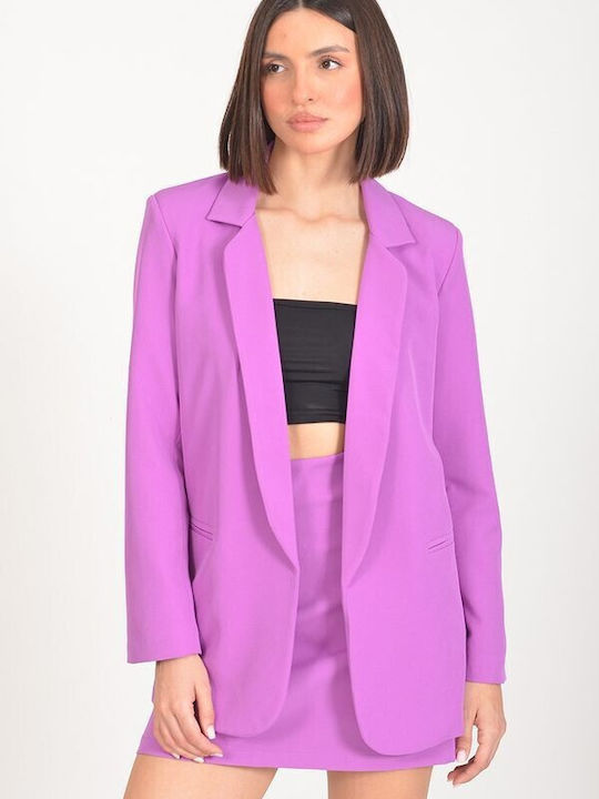 Tweet With Love Women's Blazer Purple