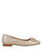 Damen Ballerinas Gold