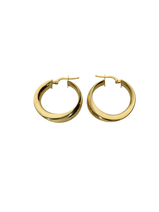 Dimiourgiko Vildiridis Earrings Hoops made of Gold 14K