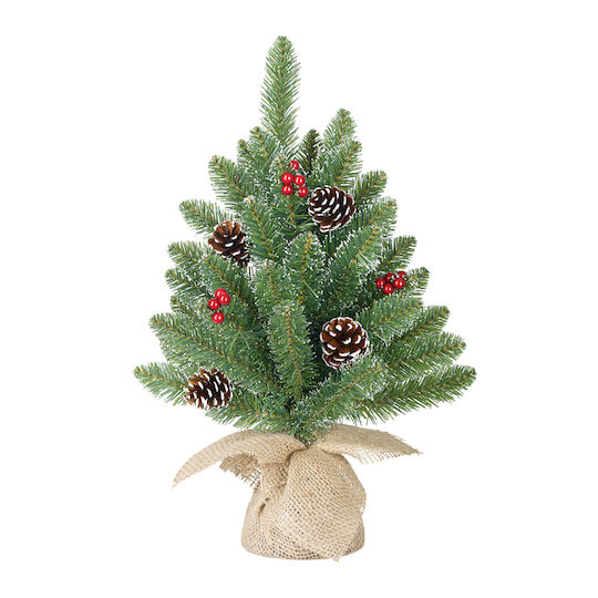 Decorațiune de Crăciun Plastic Braduleț Aspect natural 30cm. Verde