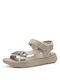 Jana Damen Flache Sandalen Flatforms in Gray Farbe