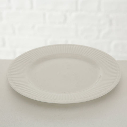 MSA Plate Shallow made of Porcelain White with Diameter 19cm