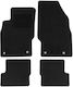 Rigum Set of Front and Rear Mats 4pcs for Opel Adam 2013+ Black