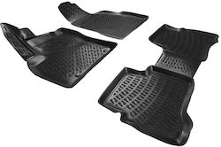Carro 234292 Πατάκια Σκαφάκια 3d Λάστιχο Tpe Peugeot Βipper Fiat Fiorino/citroen Νemo 2008 4 Τεμάχια Μαύρα