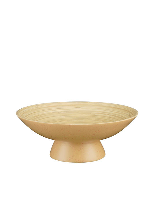 Bamboo Fruit Bowl Wooden Brown