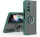 Samsung Galaxy Z Fold3 5g Q Shadow 1 Series Tpu + Pc Holder Phone Case Verde închis