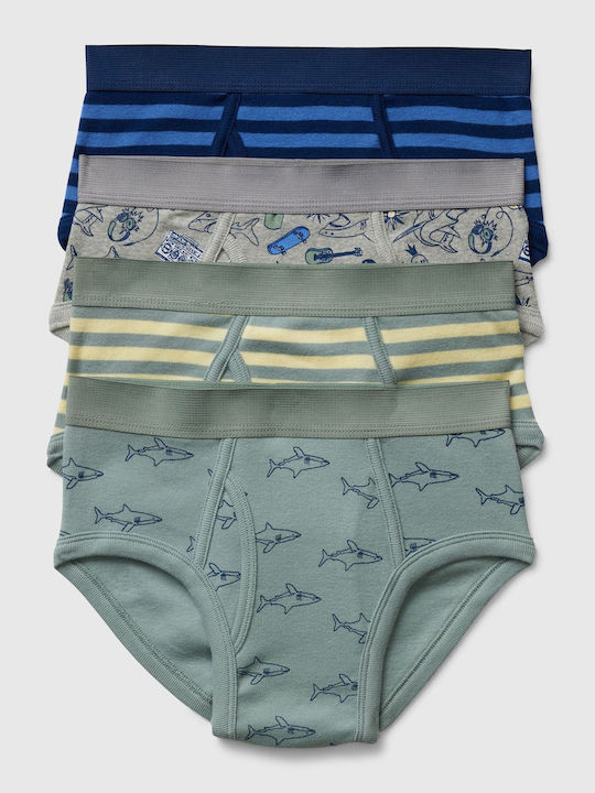 GAP Kids Set with Briefs Green 4pcs