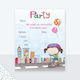 Fun Fashion Invitation 1pcs PR116