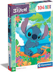 Clementoni Children's Super Color Disney Stitch Puzzle 104 Pieces