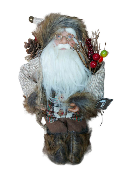 Plüsch Dekorativer Weihnachtsmann Beige