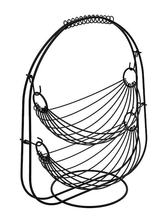 Estia Плодова кошница Метал Черен 37x20x42бр